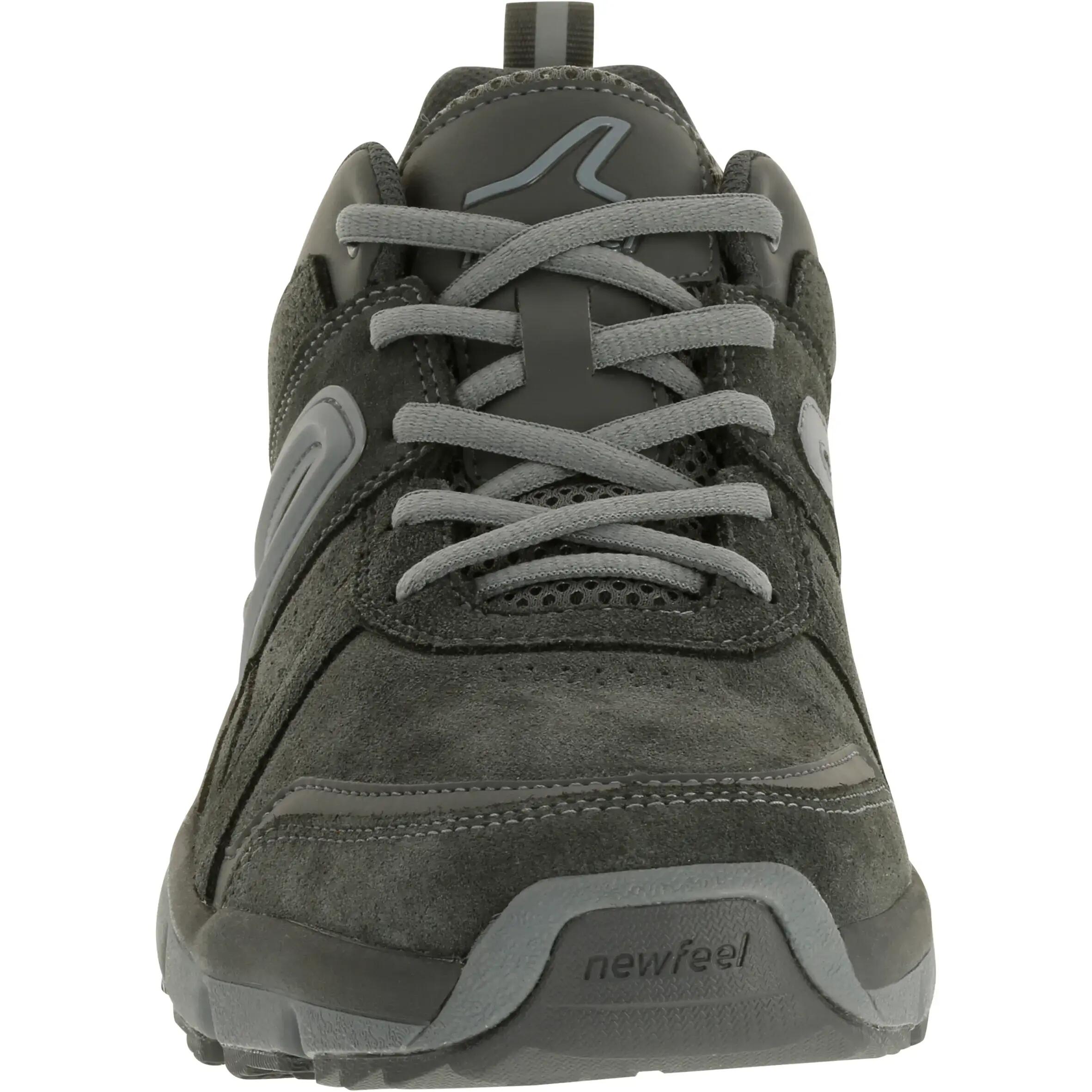HW 540 Men's Leather Fitness Walking Shoes - Grey 4/9