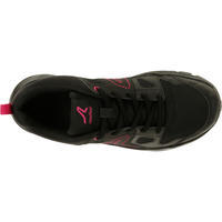 Women's Active Walking Shoes HW 100 - black/pink