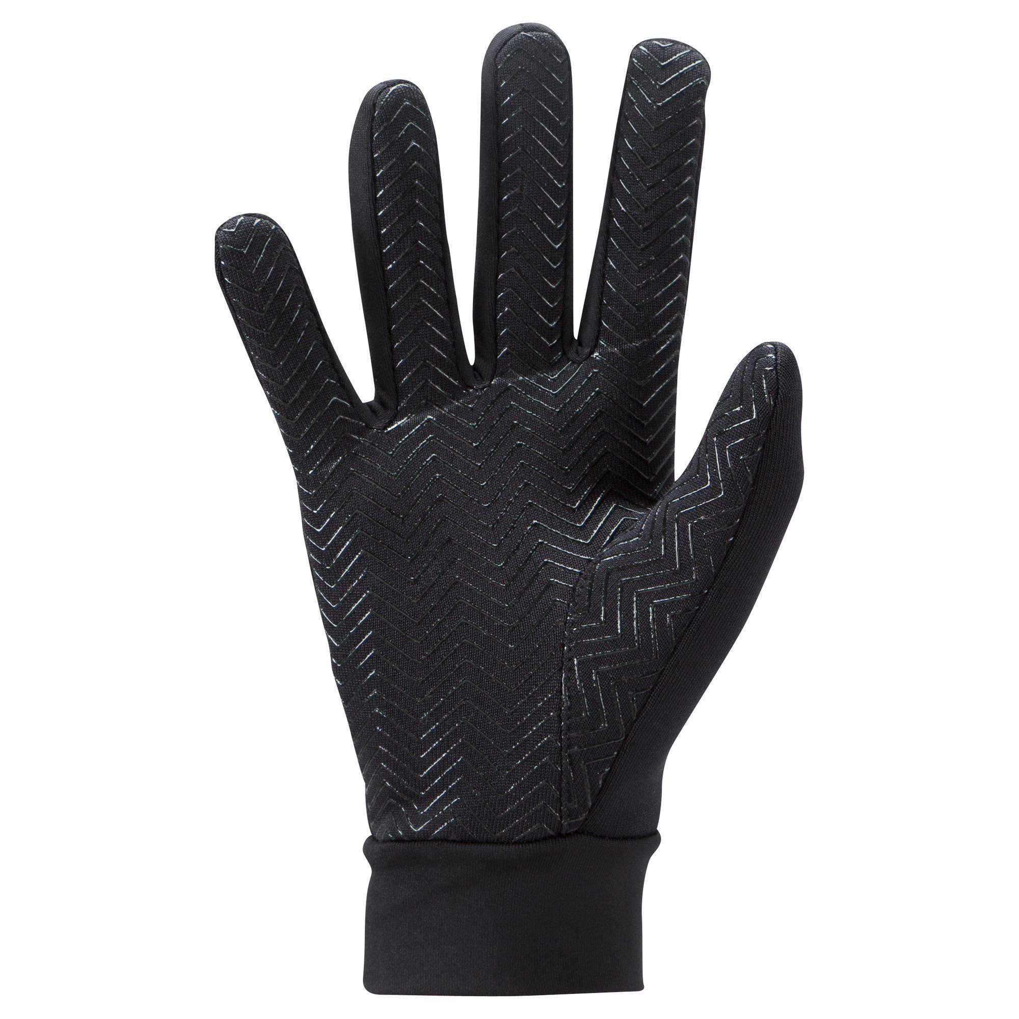Kids' Football Gloves Keepdry 500 - Black 2/6