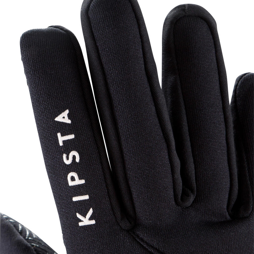 Detské futbalové rukavice Keepdry 500 čierne