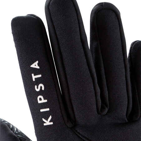 Handschuhe Fussball Keepdry 500 Kinder schwarz