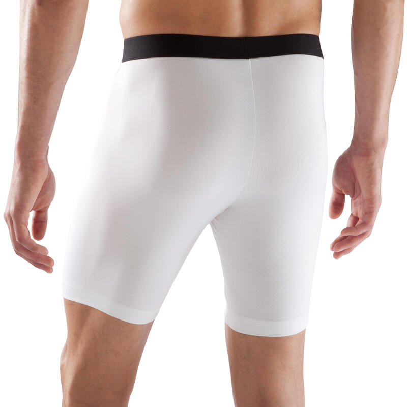 Voetbalthermoshort voor volwassenen Keepcomfort wit