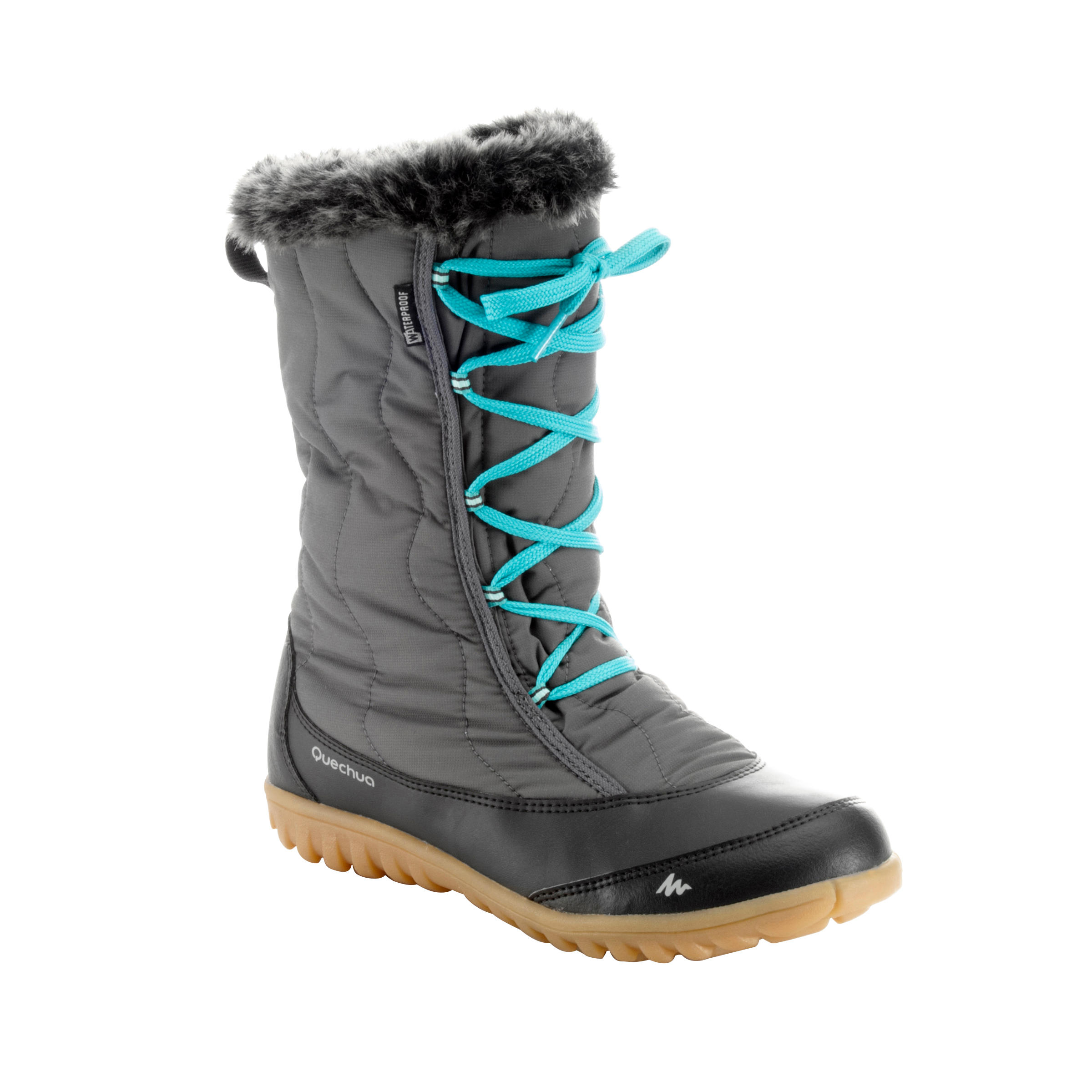 QUECHUA SH900 Women's Warm and Waterproof Snow Hiking Boots - Grey