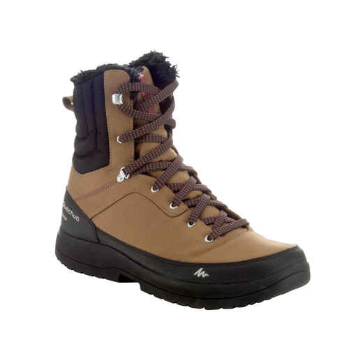 
      SH100 Men's High Warm and Waterproof Snow Hiking Boots - Brown
  