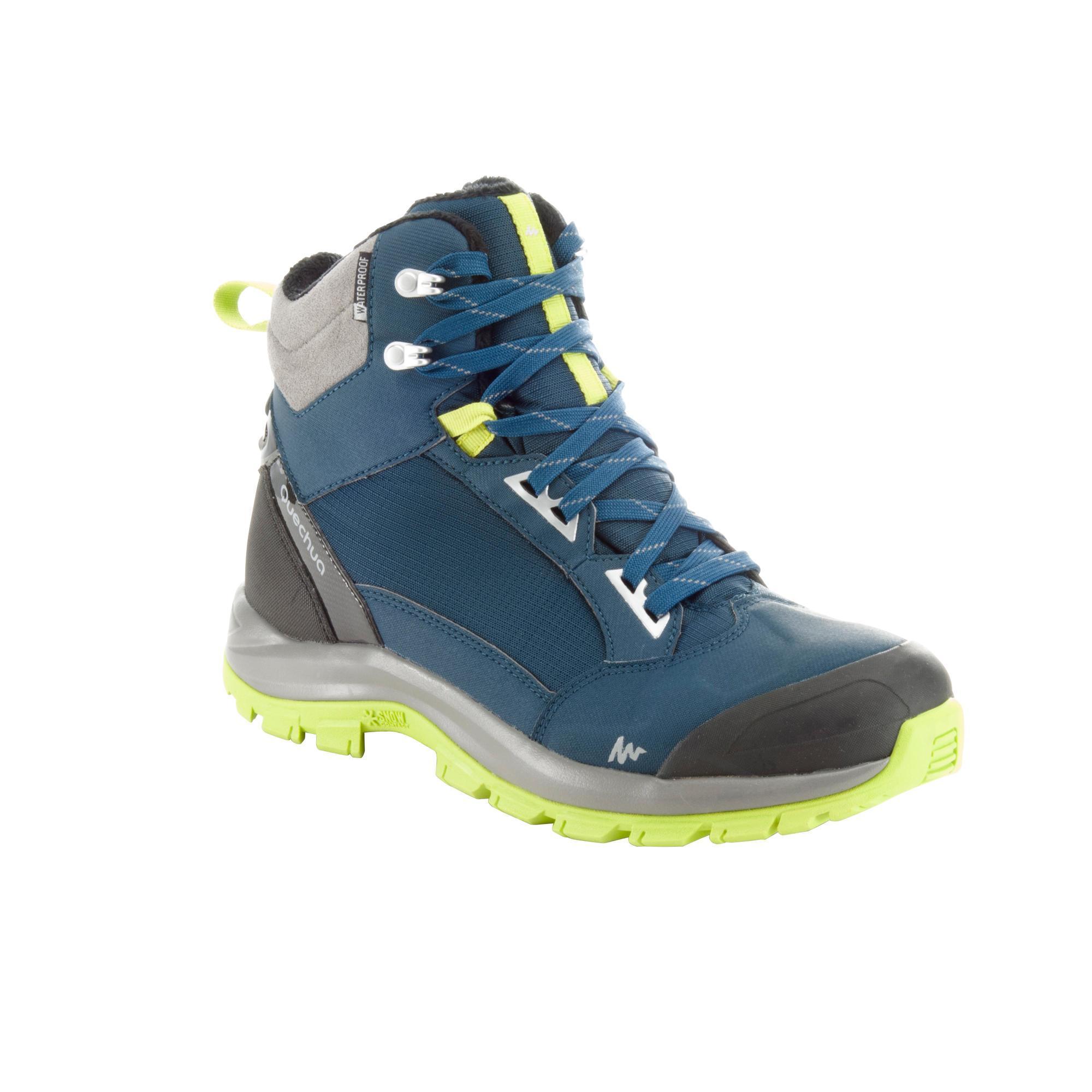 SH500 Men's Active Warm and Waterproof Snow Hiking Boots - Green | Quechua