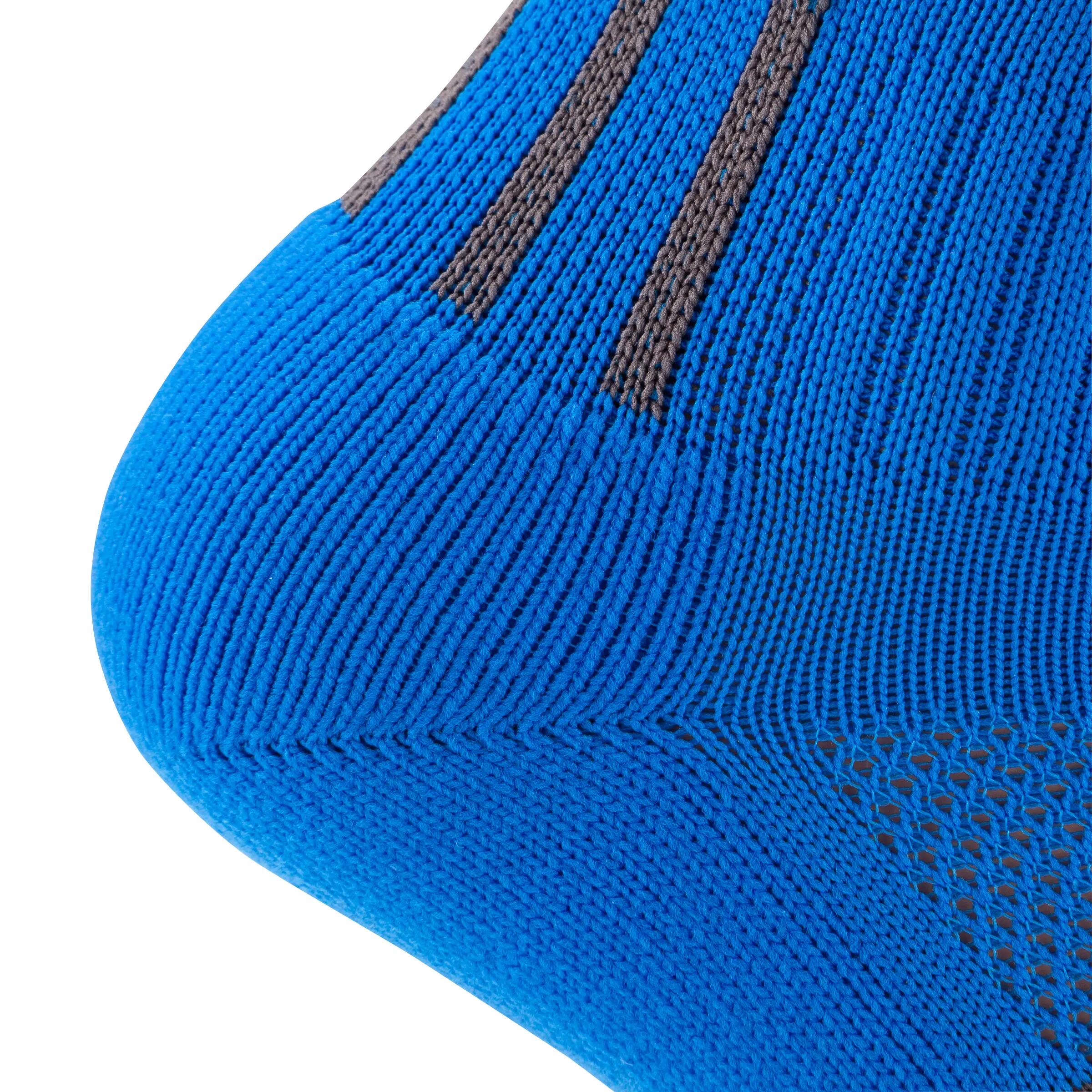 F500 Junior High Football Socks - Blue/Grey 5/7