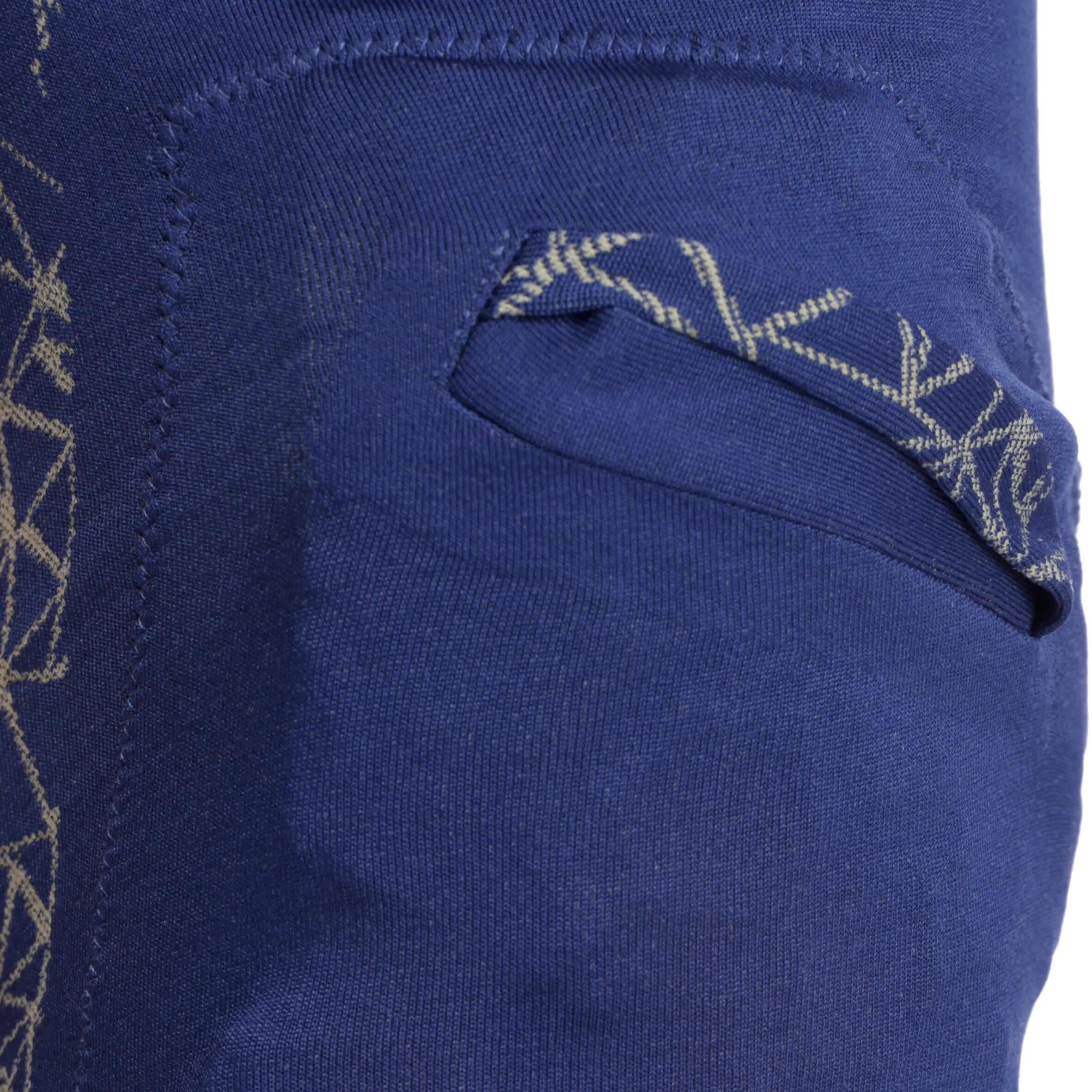 Myslim Men'S Ski Base Layer Trousers - Blue 9/10