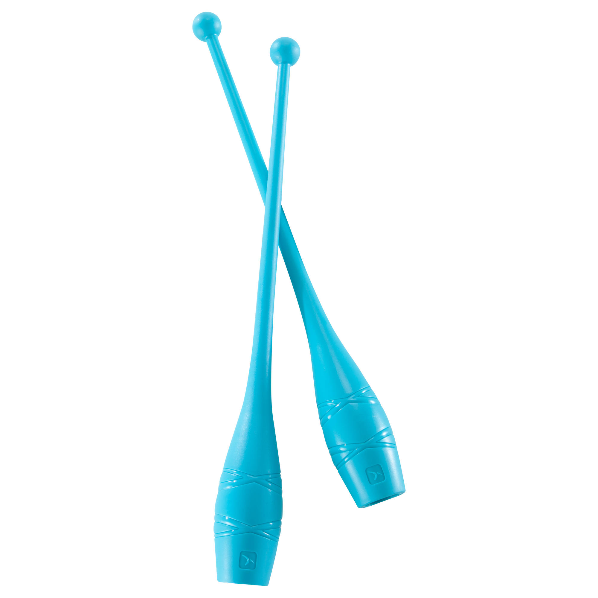 Rhythmic Gymnastics Clubs 42cm Turquoise Domyos by Decathlon
