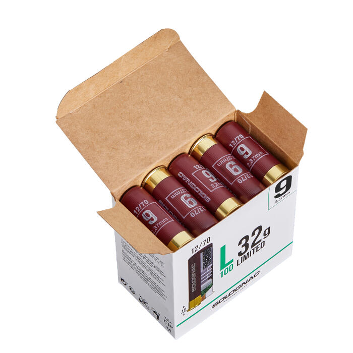 Calibre 12 CARTOUCHE L100 32g LIMITED CALIBRE 12/70 PLOMB ...