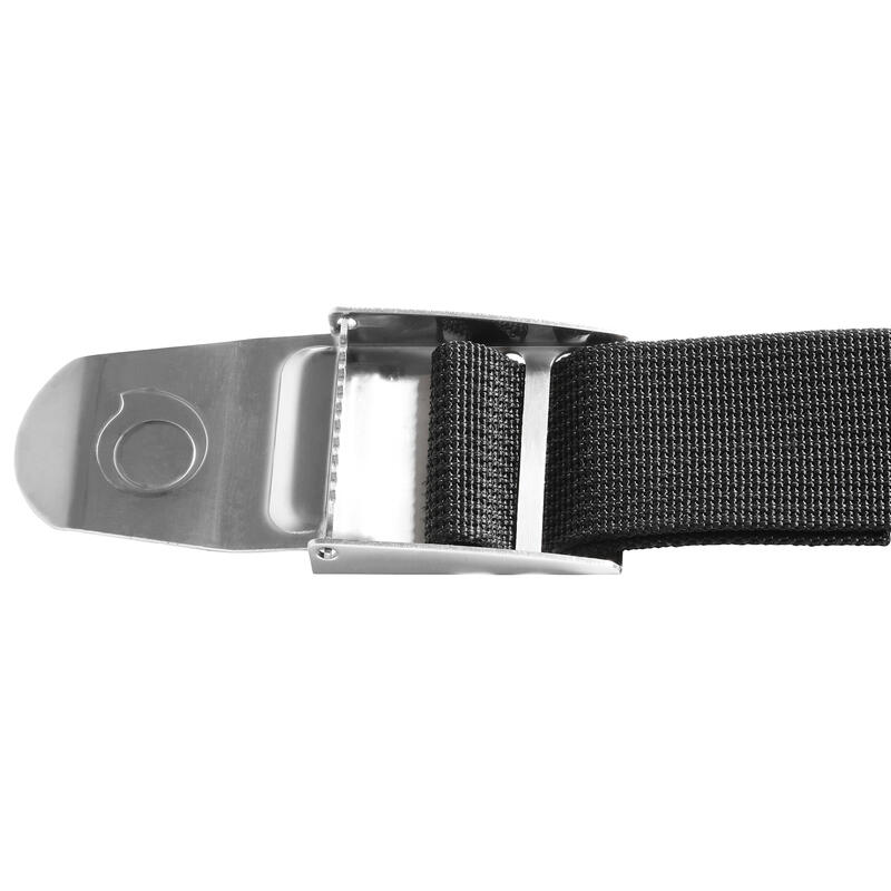 Diving weighted belt with stainless steel buckle
