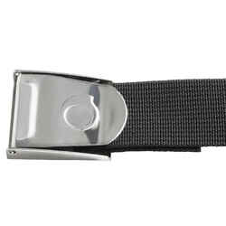 Diving weighted belt with stainless steel buckle