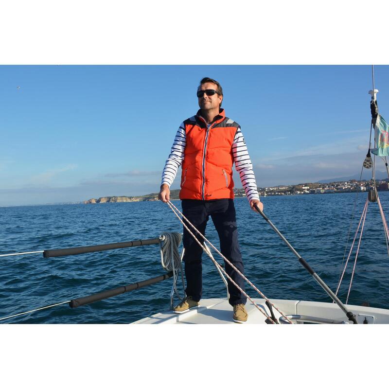 Chaleco flotante reversible 50 N barco hombre IZEBER 2 azul/gris/naranja