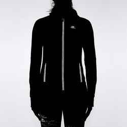 Women's sleeveless running jacket Warm - black