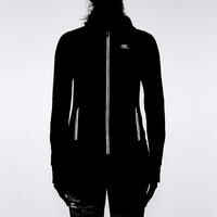 Women's sleeveless running jacket Warm - black