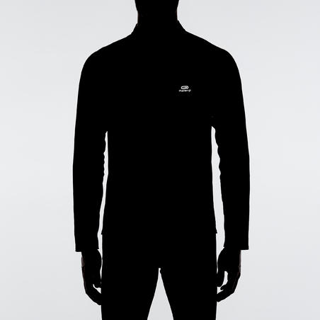 „Run Warm“ vyrų marškinėliai ilgomis rankovėmis – juodi