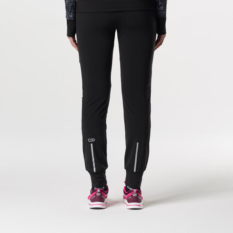 PANTALON JOGGING FEMME COURSE AU CHAUD NOIR - Décathlon