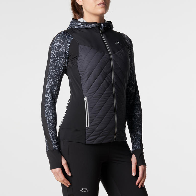 RUN WARM WOMEN'S RUNNING SLEEVELESS GILET BLACK