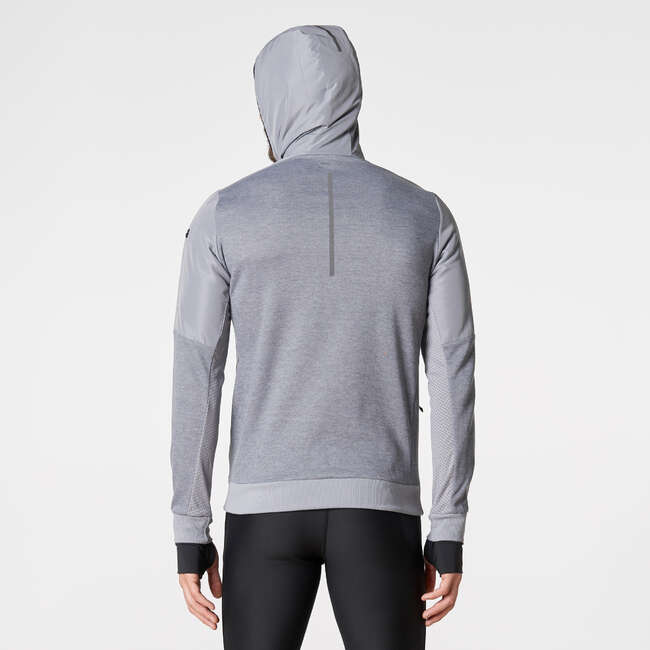 KALENJI Run Warm+ Men's Running Jacket - Grey | Decathlon