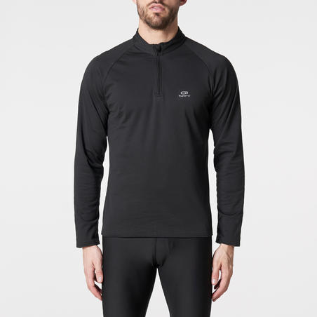 Run Warm Men's Long-Sleeved T-Shirt - Black