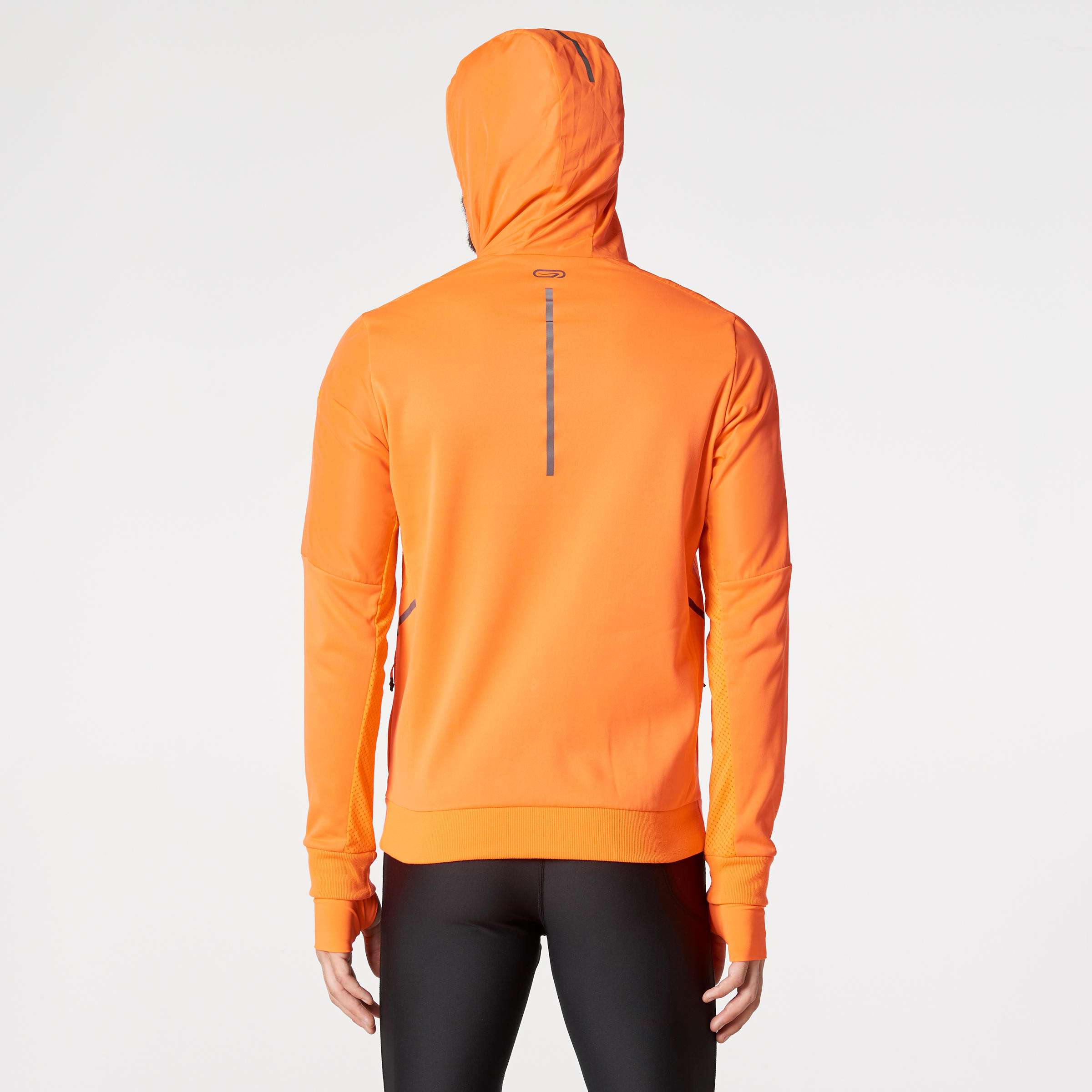 orange running jacket