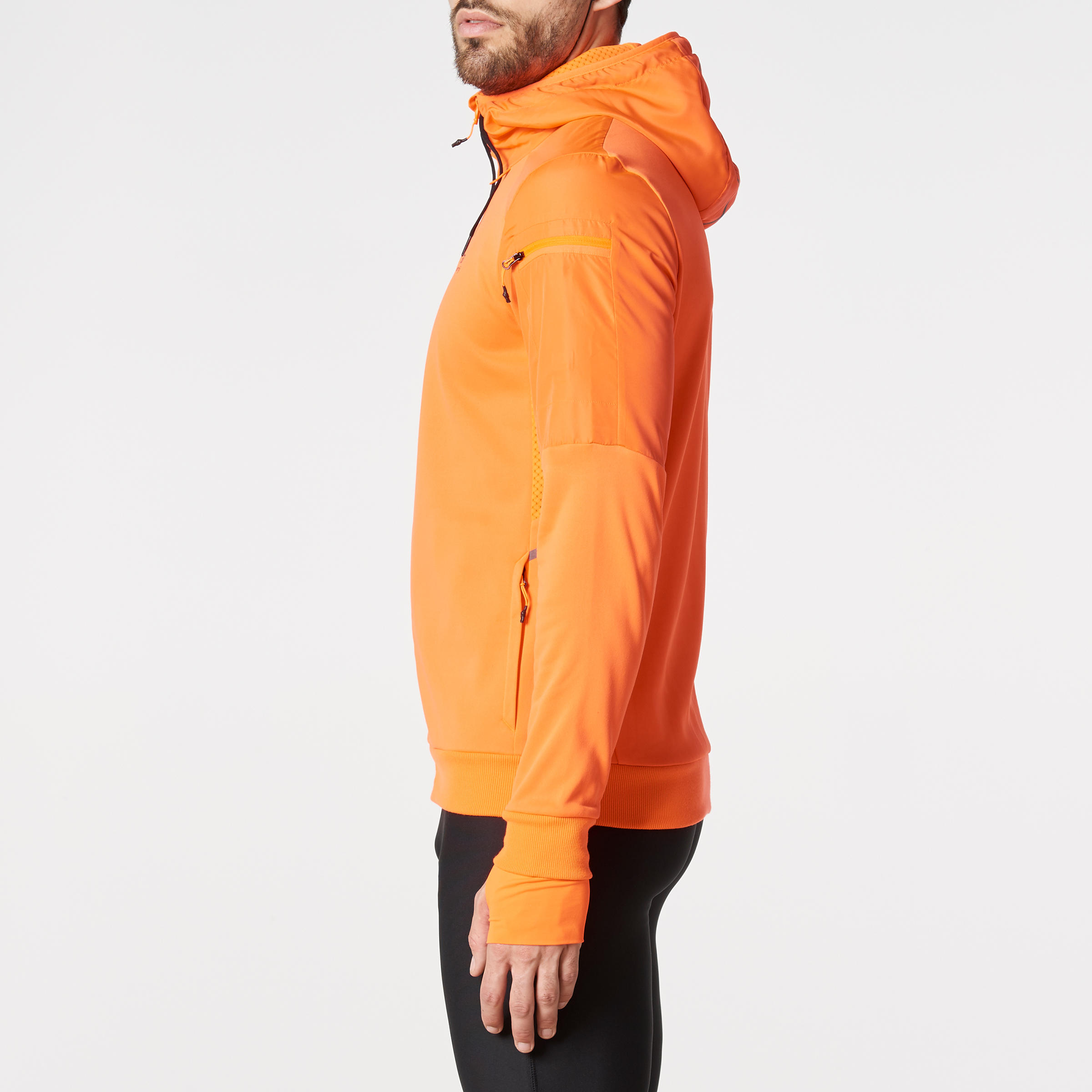 orange running jacket