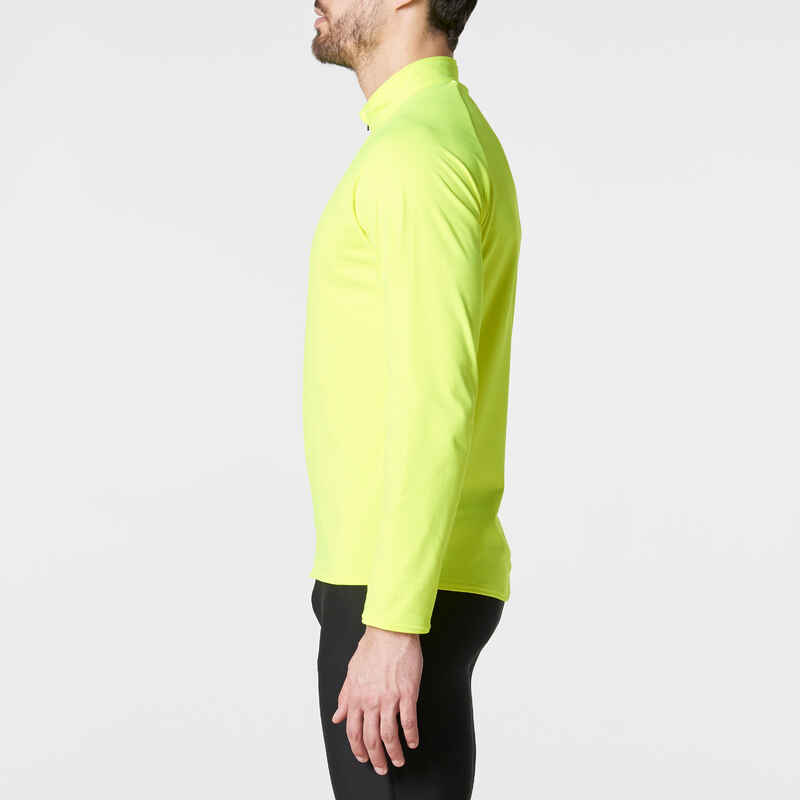 Run Warm Men's Long-Sleeved Running T-Shirt - Yellow