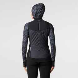 Women's sleeveless running jacket Warm - black