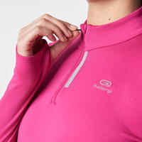 RUN WARM WOMEN'S RUNNING LONG-SLEEVED JERSEY - PINK