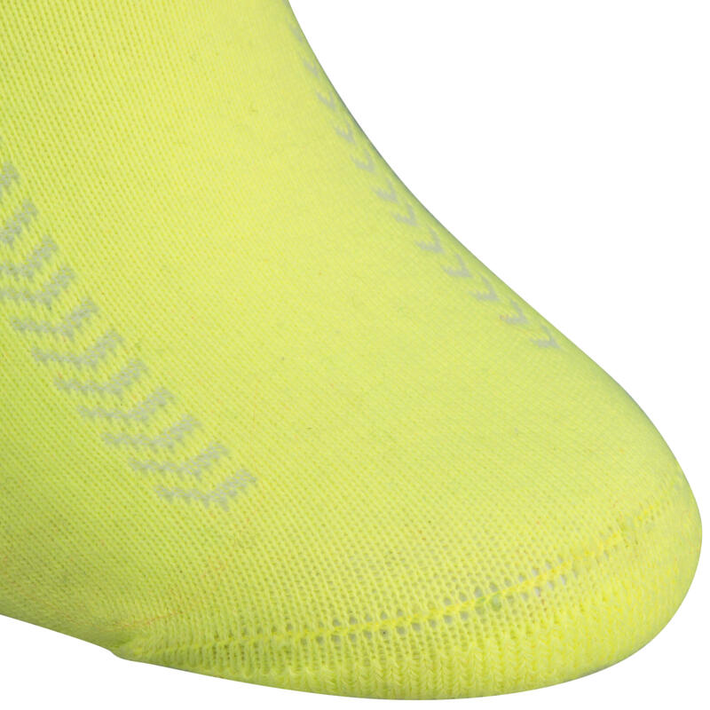 Chaussettes de handball adulte gradient noir / jaune / rose