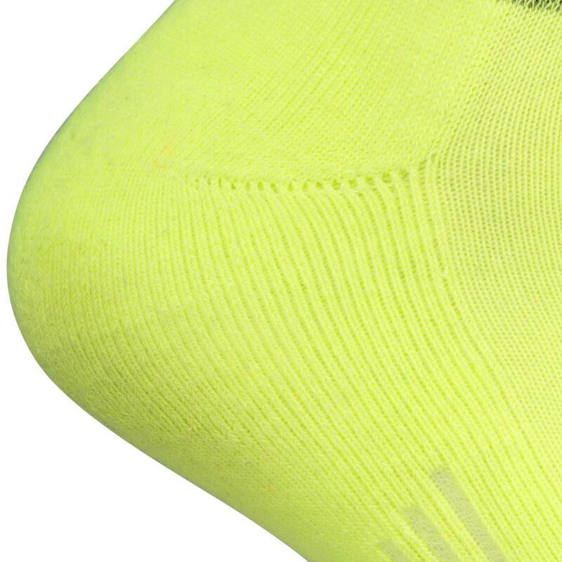Chaussettes de handball adulte gradient noir / jaune / rose