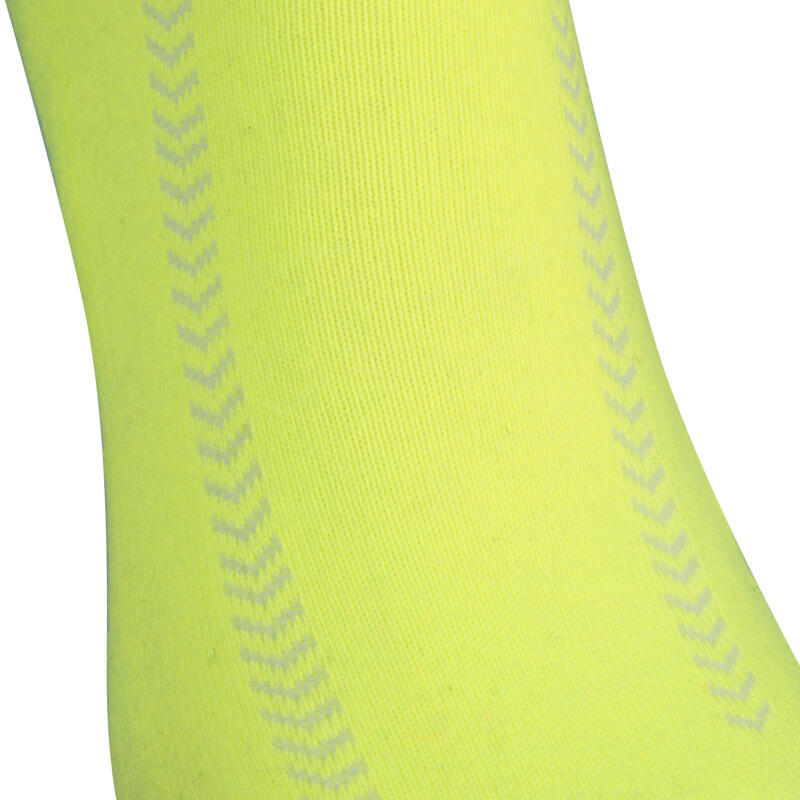 Chaussettes de handball adulte gradient noir / jaune / rose