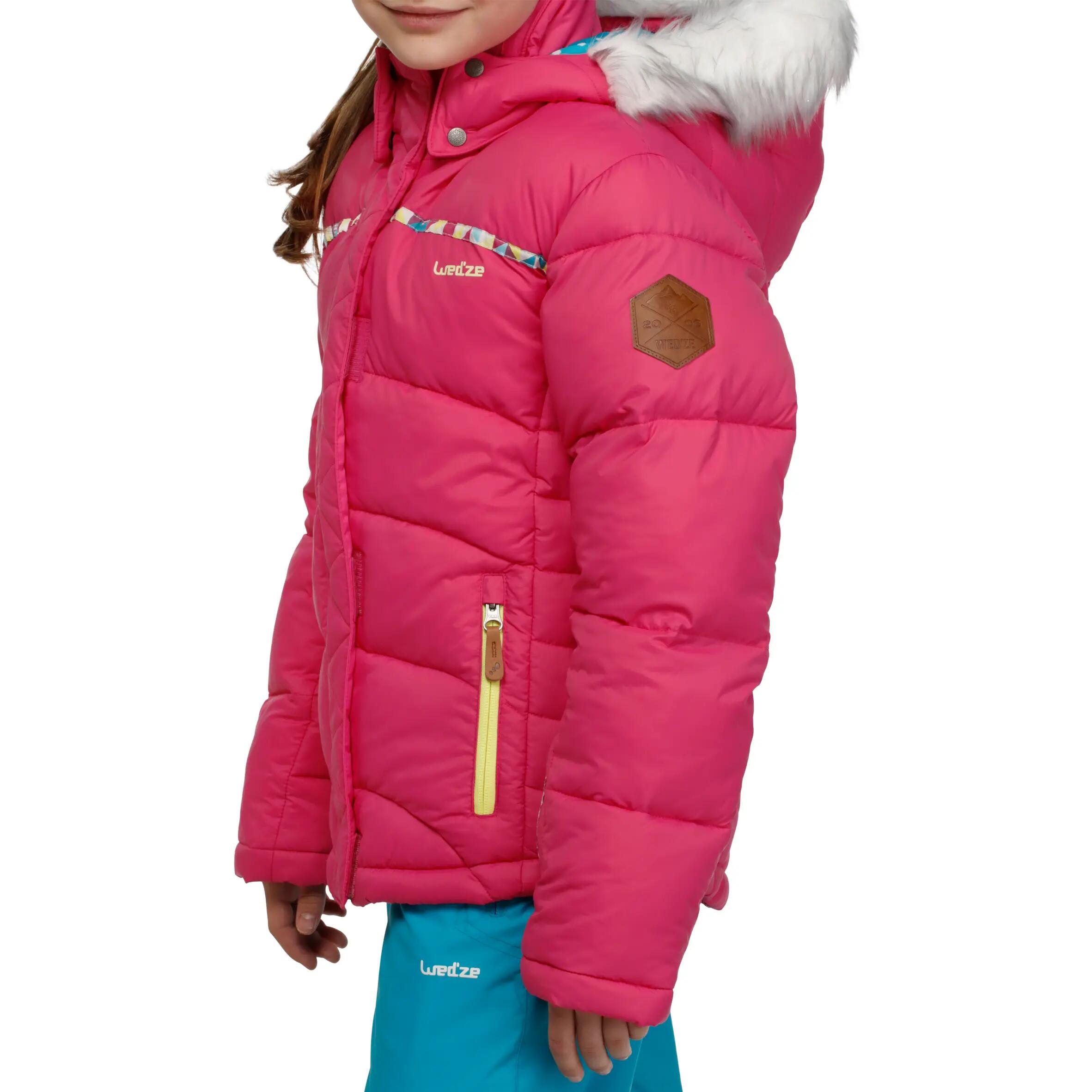 Warm Maxi Girl's Ski Jacket - Pink 5/16