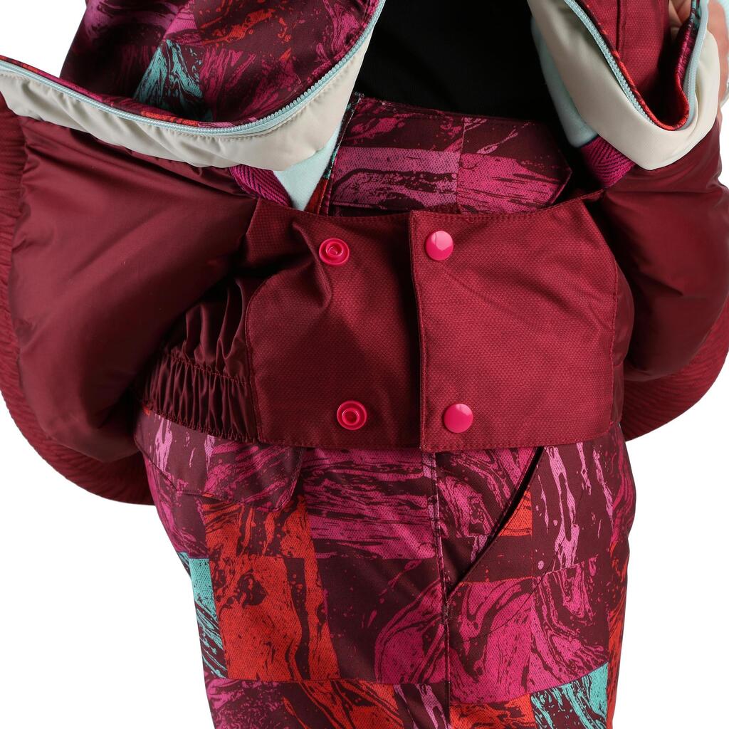 Skijacke Midstyle Kinder bordeaux/beige bordeaux/beige