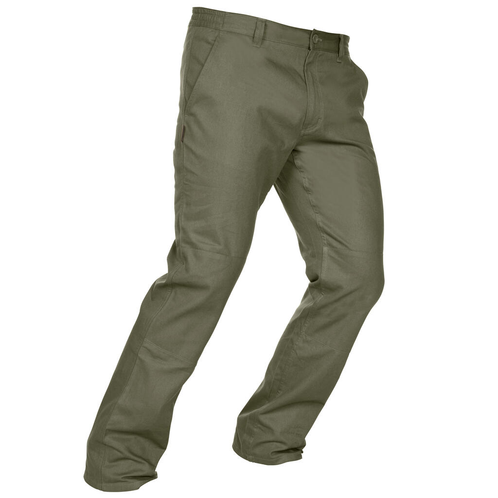 Zelene lovačke pantalone STEPPE 100
