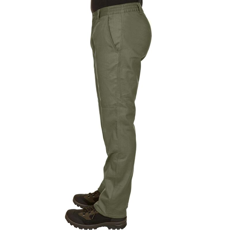 Pantalón De Caza Hombre Solognac Steppe 100 Verde Multibolsillos