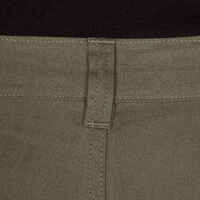 Pantalón De Caza Hombre Solognac Steppe 100 Verde Multibolsillos