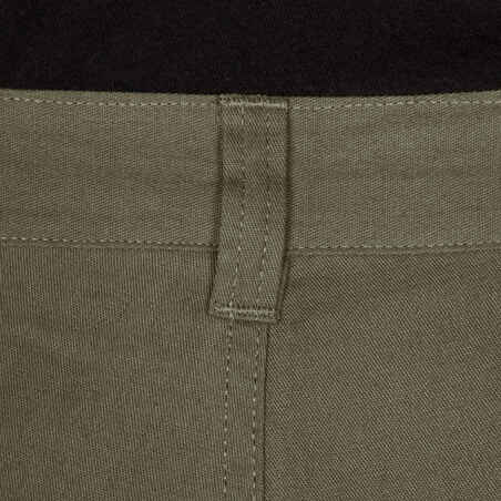 Pantalón De Caza Hombre Solognac Steppe 100 Verde Multibolsillos