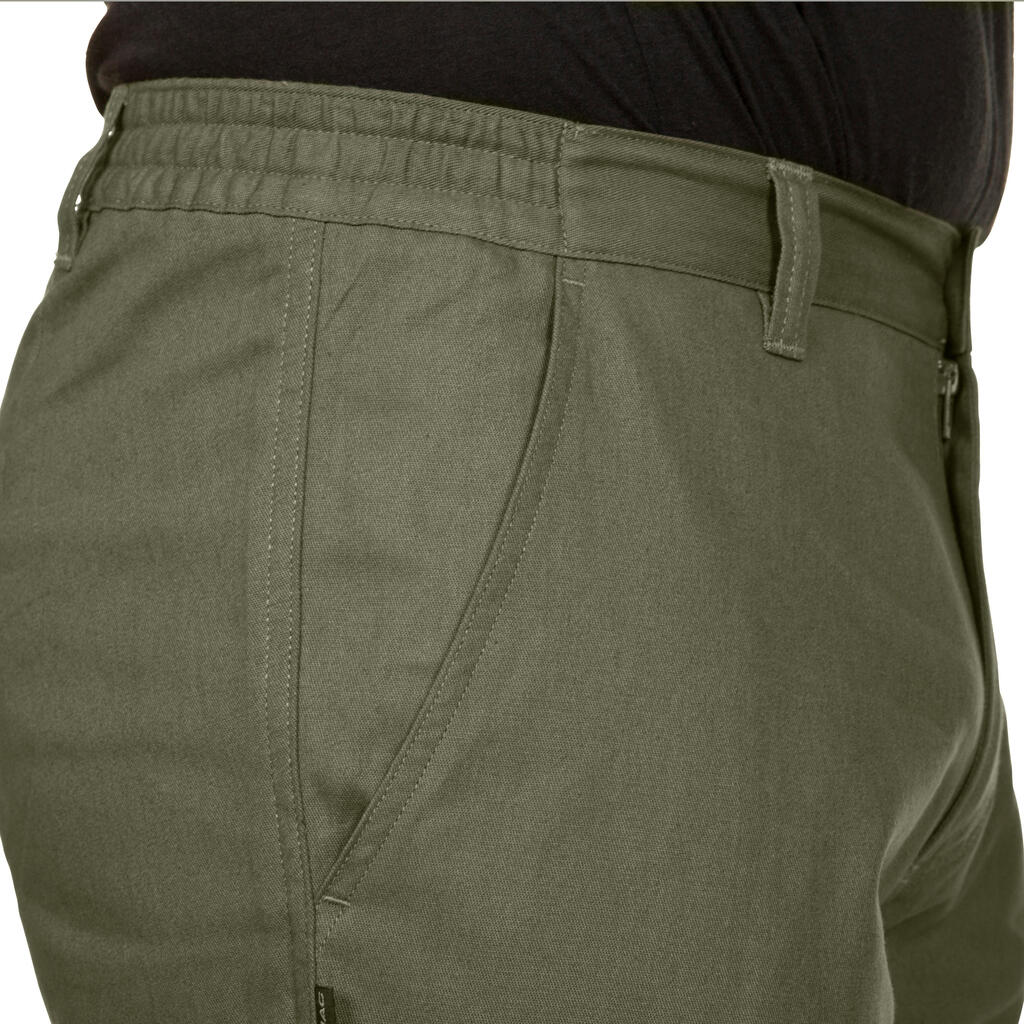 Zelene lovačke pantalone STEPPE 100
