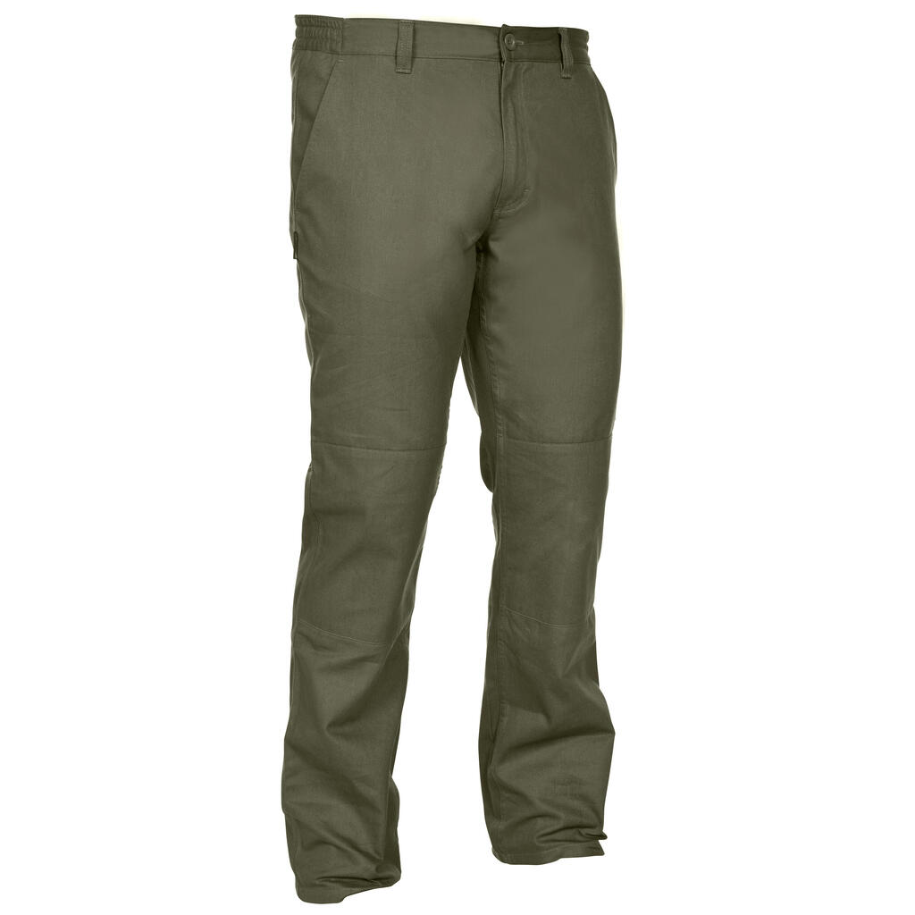 Zelene lovačke pantalone STEPPE 100