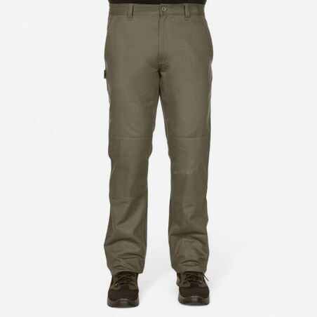 Pantalón De Caza Hombre Solognac Steppe 100 Verde Multibolsillos