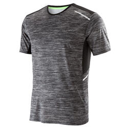 男款跑步T恤RUN DRY+ - 灰色印花