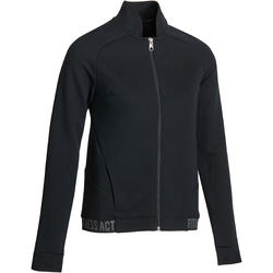 Veste sans capuche Gym & Pilates femme noir