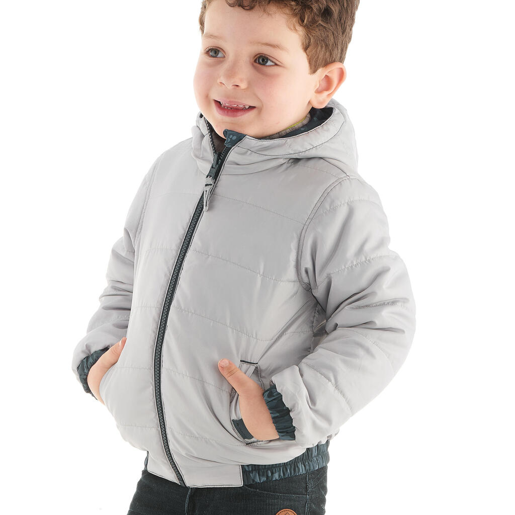 Chaqueta de senderismo nieve niños SH100 warm azul marino 