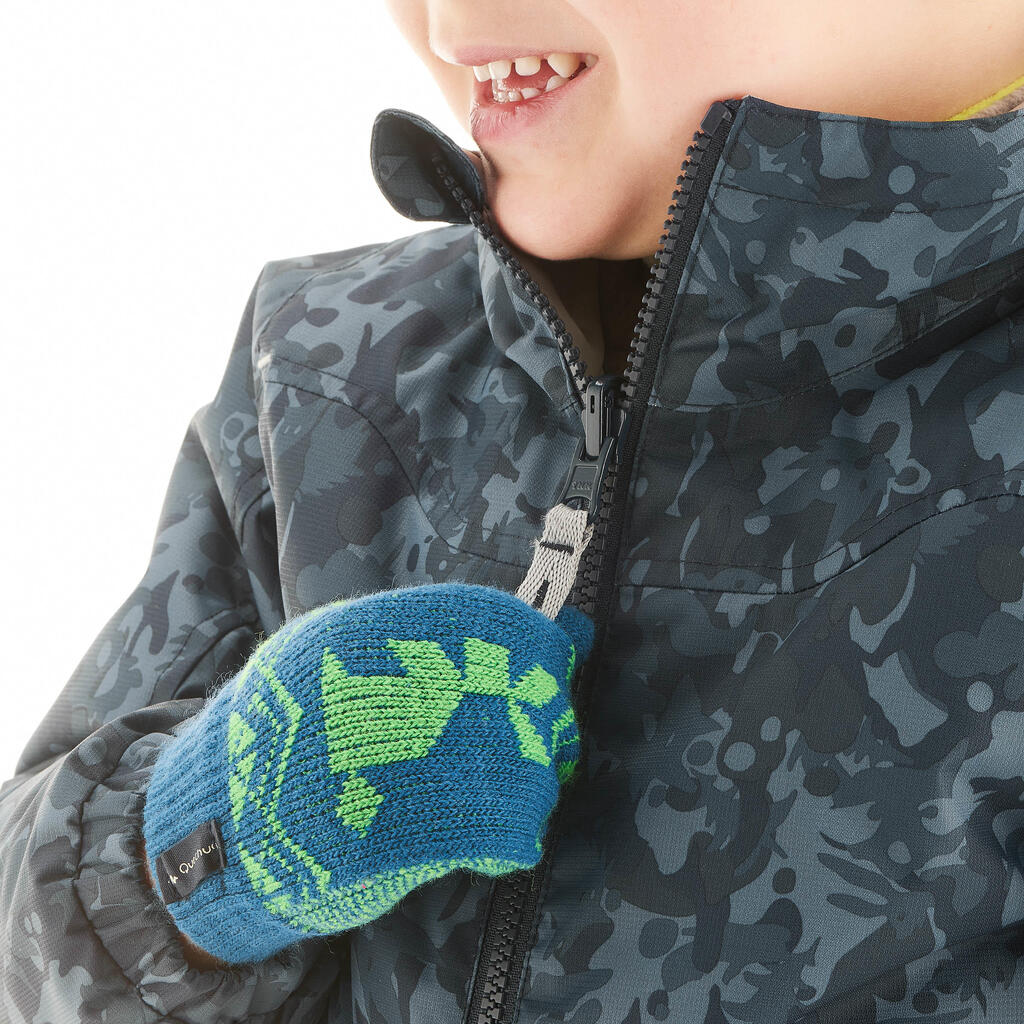 Chaqueta de senderismo nieve niños SH100 warm azul marino 