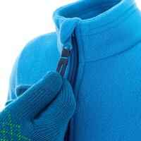 Kids' MH150 blue hiking fleece jacket