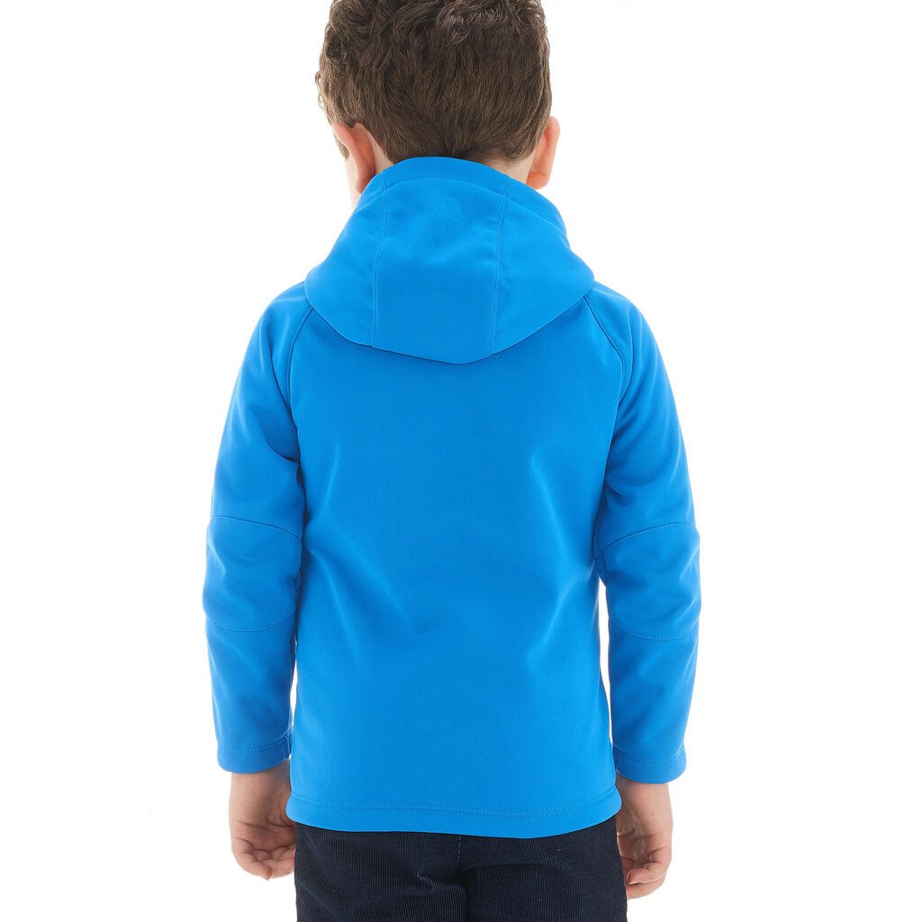 Softshelljacke Wandern MH550 Kleinkinder Jungen Gr. 92–116 orange 