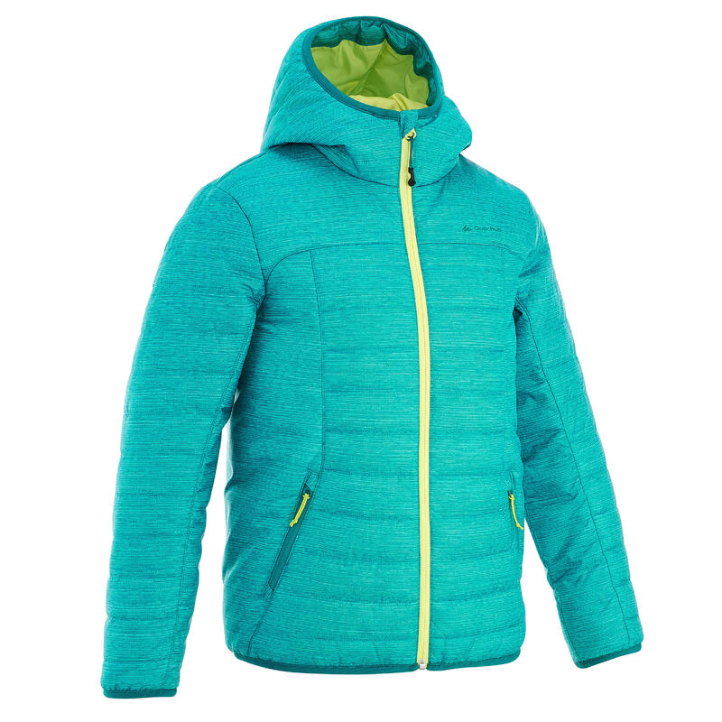 Doudoune de randonnee - mh 500 bleu - enfant 7-15 ans