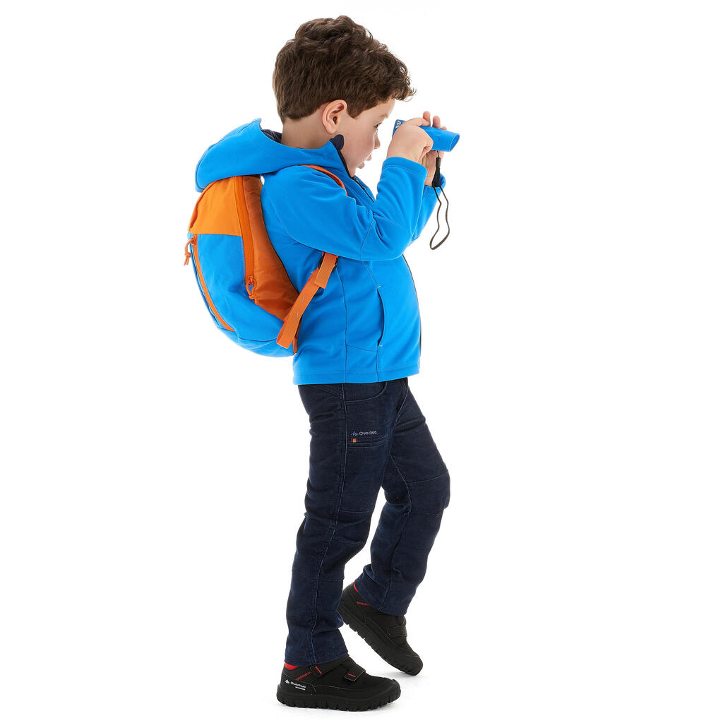 Softshelljacke Wandern MH550 Kleinkinder Jungen Gr. 92–116 orange 