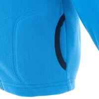 Kids' MH150 blue hiking fleece jacket