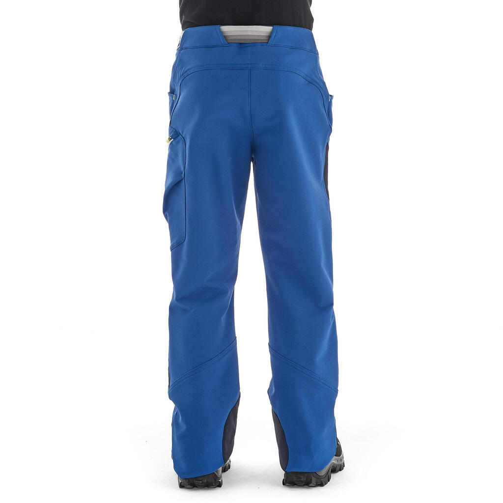 Softshellhose Wandern MH550 Kinder 123-172cm grau